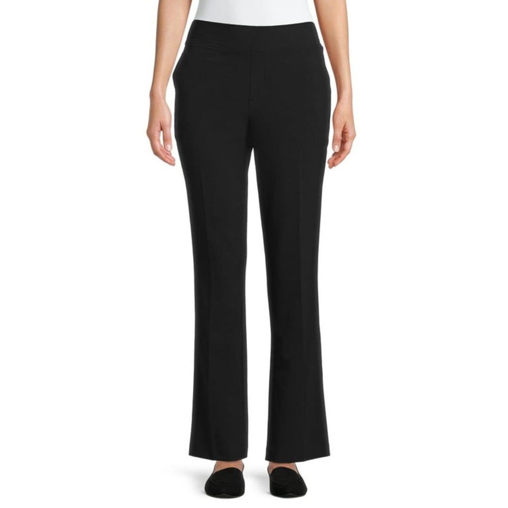 Time and Tru Black Straight Leg Pants, Size Small (4-6)